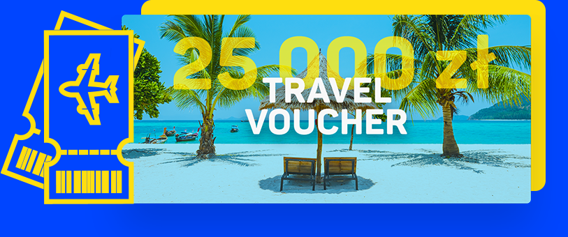 25 000 zł travel voucher